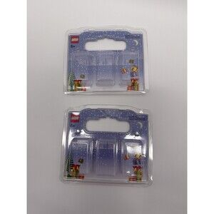 Lego BAM Packaging Empty Set Of 2 Holiday Package Only No Blocks